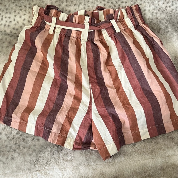 Madewell Rainbow Stripe paperbag short - Picture 7 of 9
